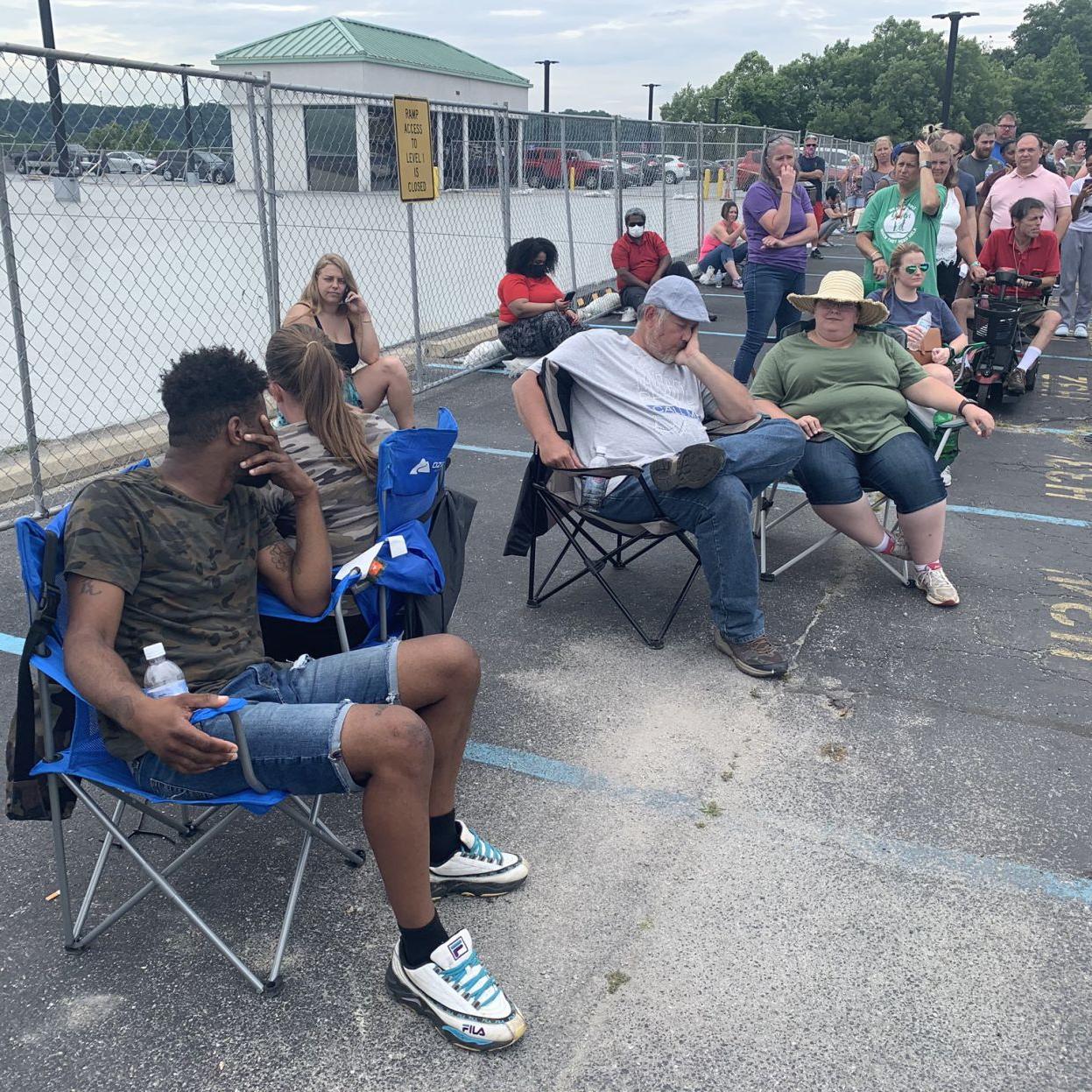 unemployment line Kentucky 6-17-20